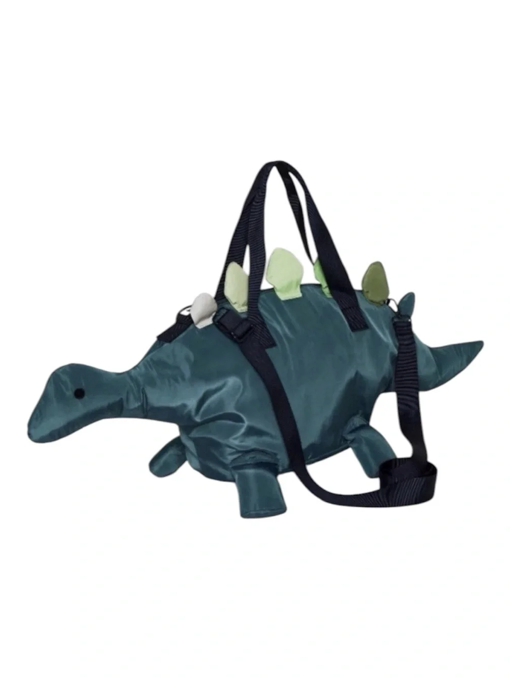 Cat & Jack Stegosaurus Dinosaur Duffel Bag Green Teal Kids Travel Overnight Bag